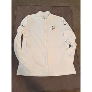 Nike-white dri fit-full zip- PGF-Waste Management Golf lightweight jacket-Large